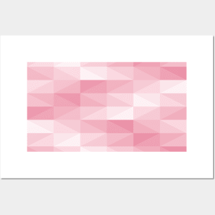 Messy pink arrows tiles background Posters and Art